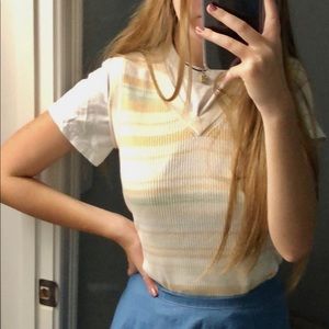 Pastel Sweater Vest
